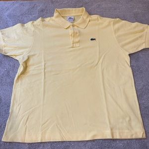 Bright Yellow men’s Lacoste polo size 6